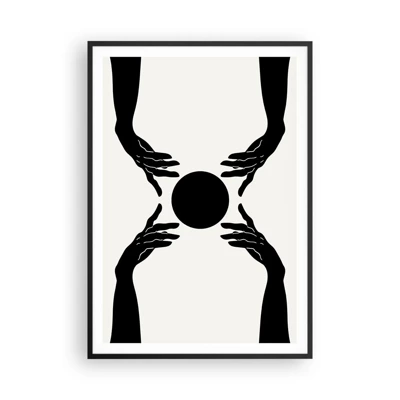 Poster in black frame - Secret Sign - 70x100 cm