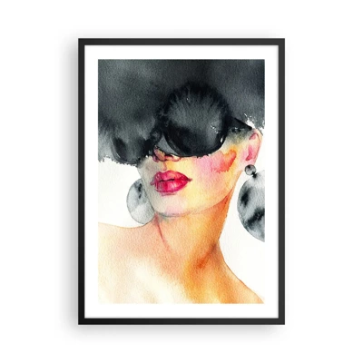 Poster in black frame - Secret of Elegance - 50x70 cm