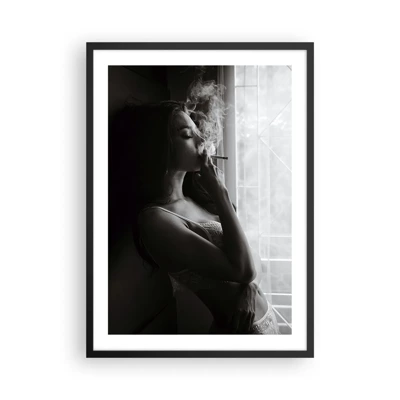 Poster in black frame - Sensual Moment - 50x70 cm