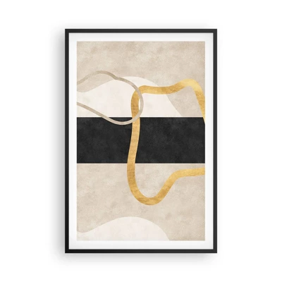 Poster in black frame - Shapes in Loops - 61x91 cm