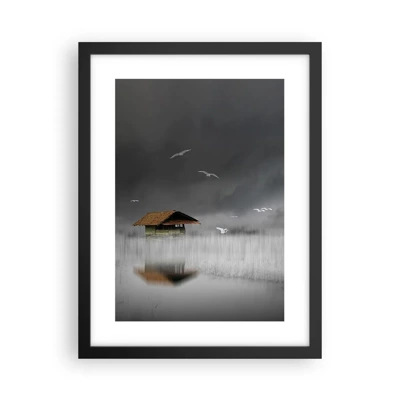 Poster in black frame - Shelter from the Rain - 30x40 cm