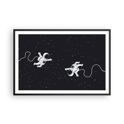 Poster in black frame - Space Dance - 91x61 cm