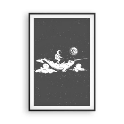 Poster in black frame - Space Rider - 61x91 cm