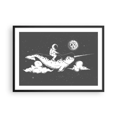 Poster in black frame - Space Rider - 70x50 cm