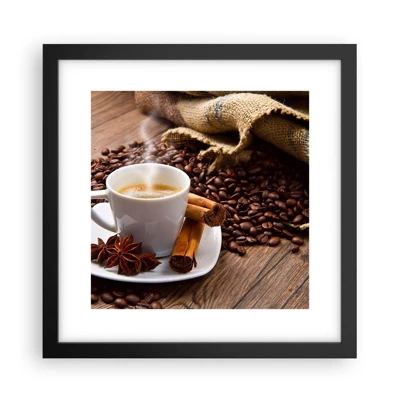 Poster in black frame - Spicy Flavour and Aroma - 30x30 cm