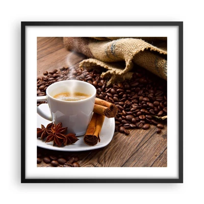 Poster in black frame - Spicy Flavour and Aroma - 50x50 cm