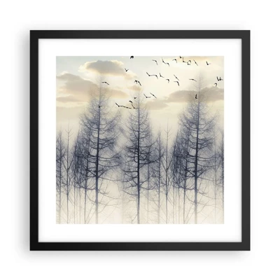 Poster in black frame - Spirits of the Forest - 40x40 cm