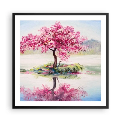 Poster in black frame - Spring Holiday - 60x60 cm