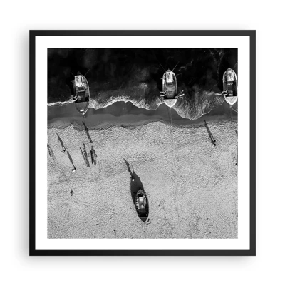 Poster in black frame - Still on the Shore… - 60x60 cm