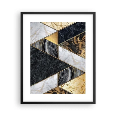 Poster in black frame - Stone on Stone - 40x50 cm