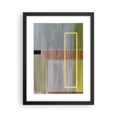 Poster in black frame - Straight and Calm - 30x40 cm