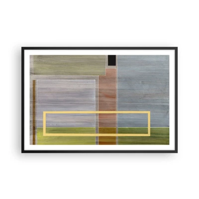 Poster in black frame - Straight and Calm - 91x61 cm