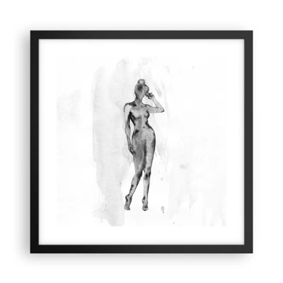 Poster in black frame - Study of Ideal of Feminity - 40x40 cm