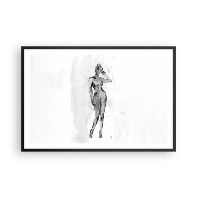 Poster in black frame - Study of Ideal of Feminity - 91x61 cm