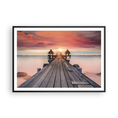 Poster in black frame - Sunset on the East - 100x70 cm