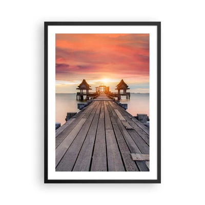 Poster in black frame - Sunset on the East - 50x70 cm