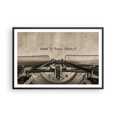 Poster in black frame - Tell Me  - 91x61 cm