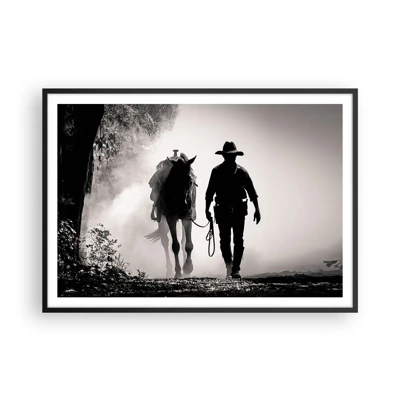 Poster in black frame - Texan Morning - 100x70 cm