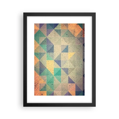 Poster in black frame - The Republic of Triangles - 30x40 cm