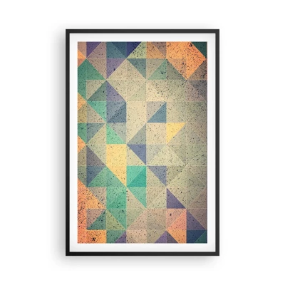 Poster in black frame - The Republic of Triangles - 61x91 cm