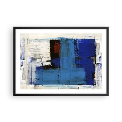 Poster in black frame - The Secret of Blue - 70x50 cm