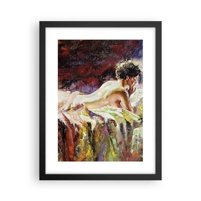 Poster in black frame - Thoughtful Venus - 30x40 cm