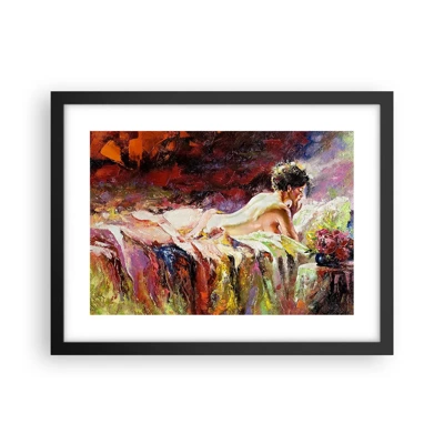 Poster in black frame - Thoughtful Venus - 40x30 cm