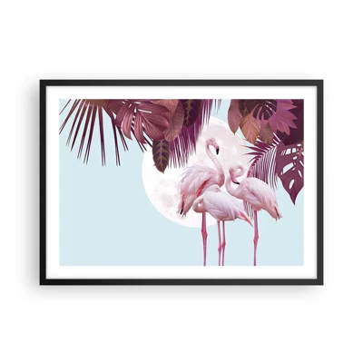 Poster in black frame - Three Bird Graces - 70x50 cm