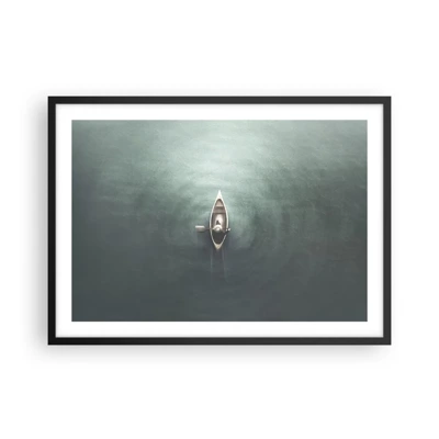 Poster in black frame - Through Moon Lake - 70x50 cm