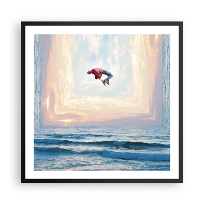 Poster in black frame - To Another Dimension - 60x60 cm