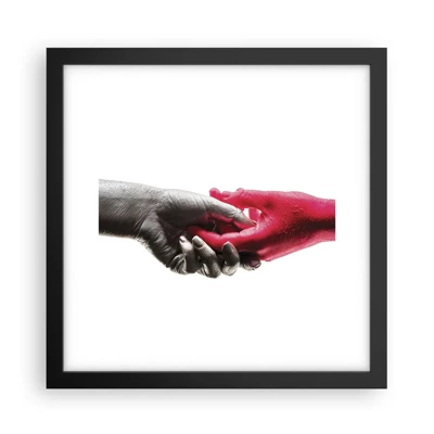 Poster in black frame - Together, although Different - 30x30 cm