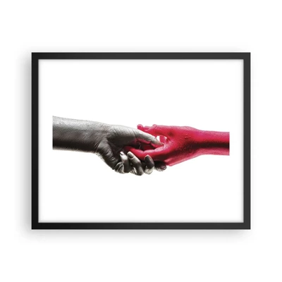 Poster in black frame - Together, although Different - 50x40 cm