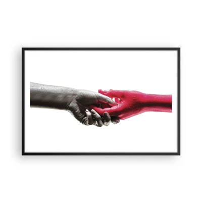 Poster in black frame - Together, although Different - 91x61 cm