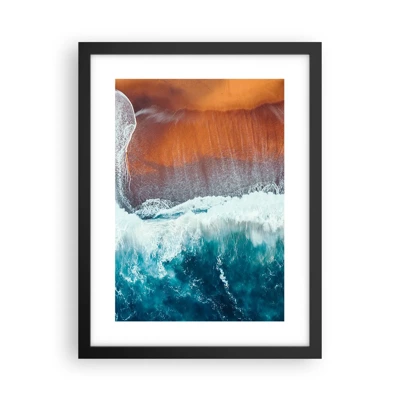 Poster in black frame - Touch of the Ocean - 30x40 cm