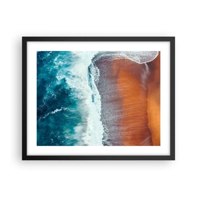 Poster in black frame - Touch of the Ocean - 50x40 cm