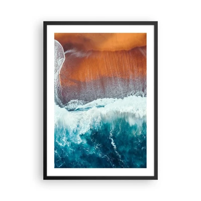 Poster in black frame - Touch of the Ocean - 50x70 cm