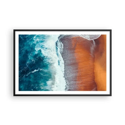 Poster in black frame - Touch of the Ocean - 91x61 cm