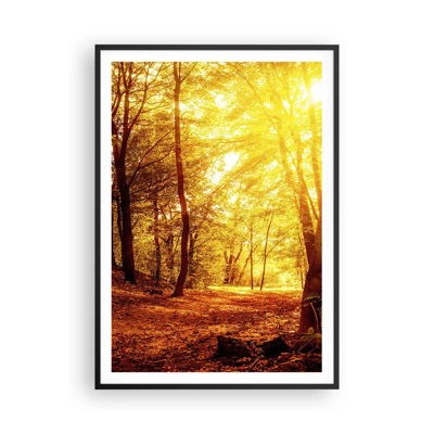 Poster in black frame - Towards Golden Plain - 70x100 cm