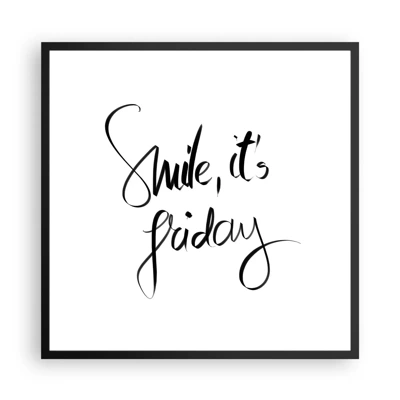 Poster in black frame - True Joy - 60x60 cm