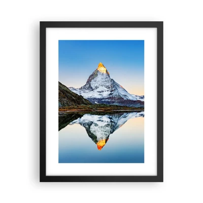 Poster in black frame - Two Worlds - 30x40 cm