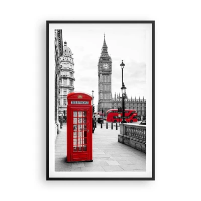 Poster in black frame - Undoubtedly London - 61x91 cm