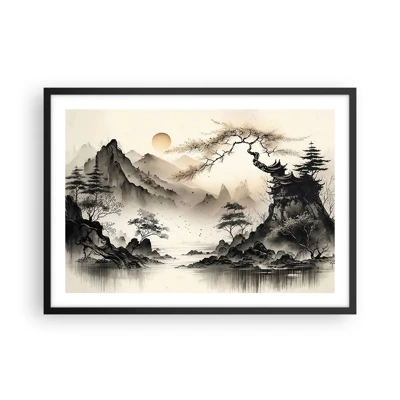 Poster in black frame - Unique Charm of the Orient - 70x50 cm