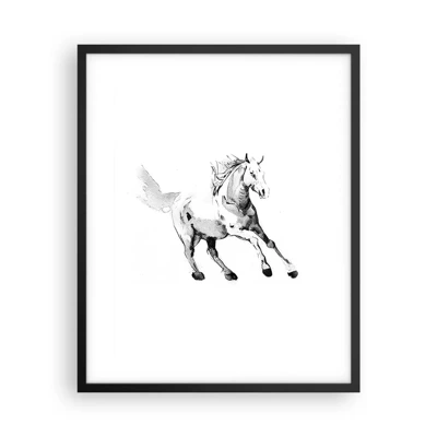 Poster in black frame - Untamed Soul - 40x50 cm