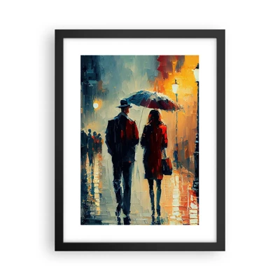 Poster in black frame - Urban Love Story - 30x40 cm