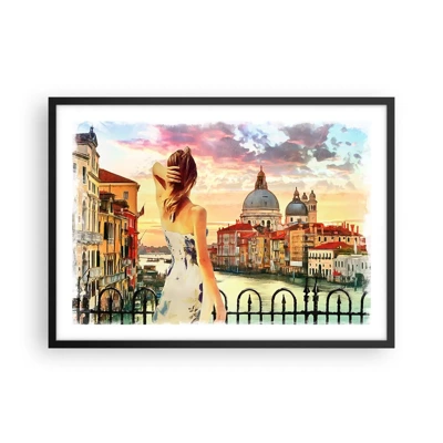 Poster in black frame - Venice Adventure - 70x50 cm