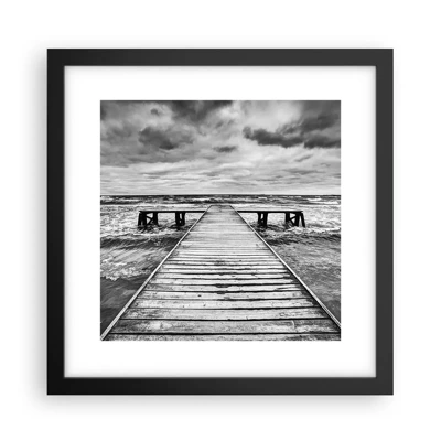 Poster in black frame - Waiting for the Wind to Blow away - 30x30 cm