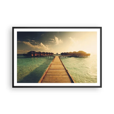 Poster in black frame - Warm Welcome - 91x61 cm