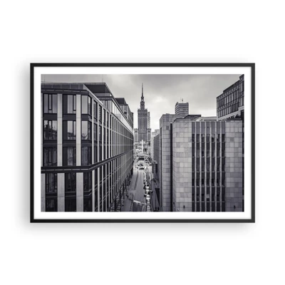 Poster in black frame - Warsaw Valley - 100x70 cm