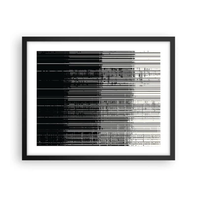 Poster in black frame - Waves and Vibrations - 50x40 cm