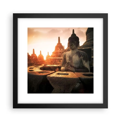 Poster in black frame - Weather of Great Wisdom - 30x30 cm